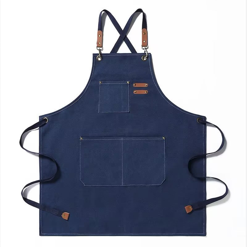 Thick Canvas Waterproof Oil-Resistant Work Denim Apron