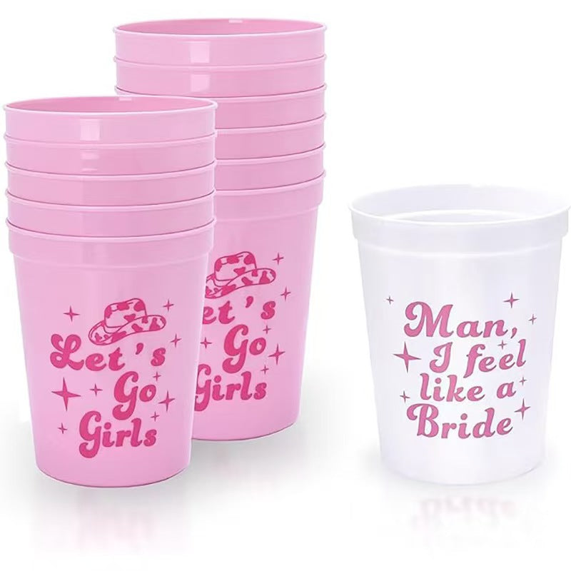 Bachelorette Party Bride Cup Plastic Reusable Party Tumbler
