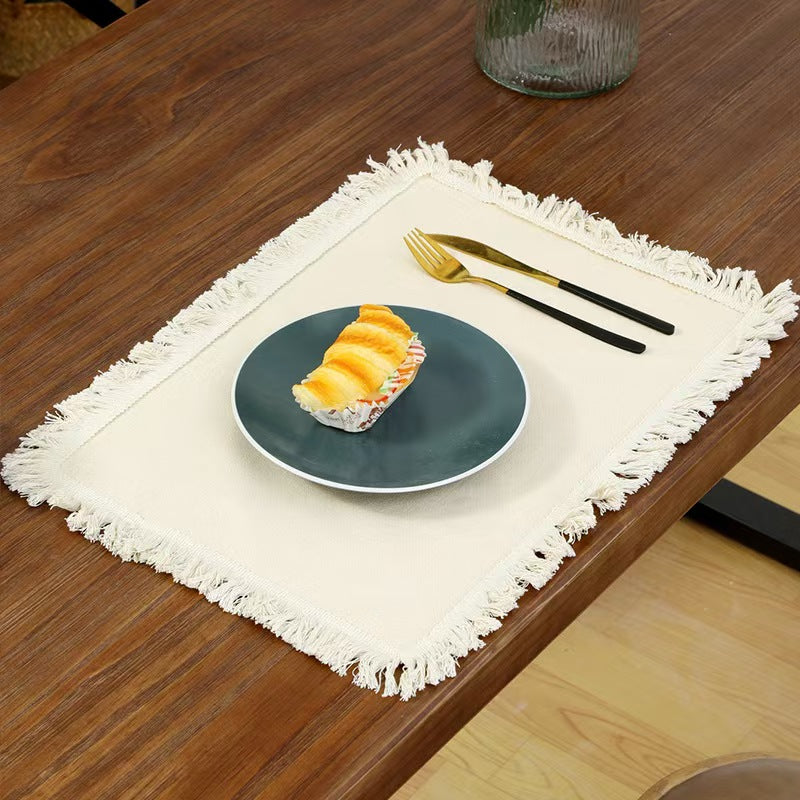 Solid Color Placemat Heat Resistant Dining Table Mat