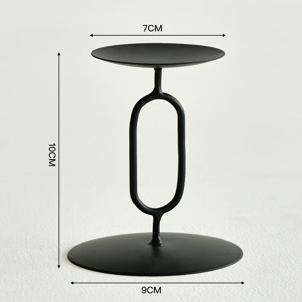 Romantic Decorative Candleholder, Iron Craft
