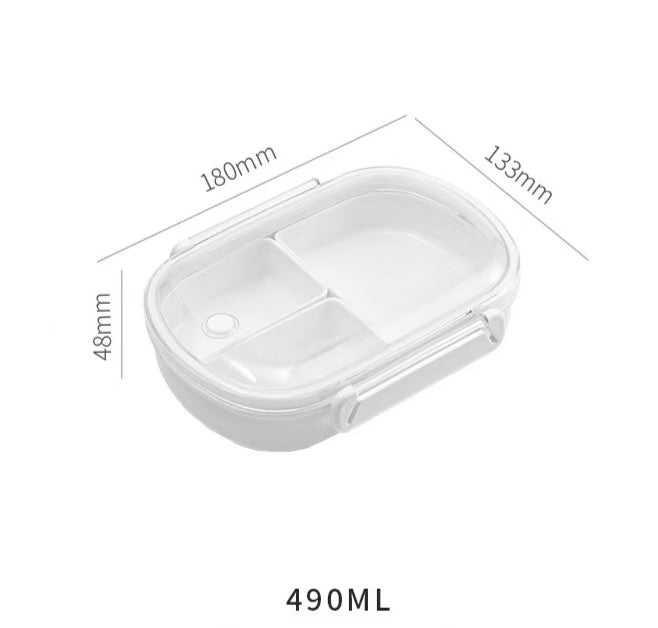 Portable Bento Lunch Box with Compartments Leakproof Food Storage Container for Fruits Snacks Meals