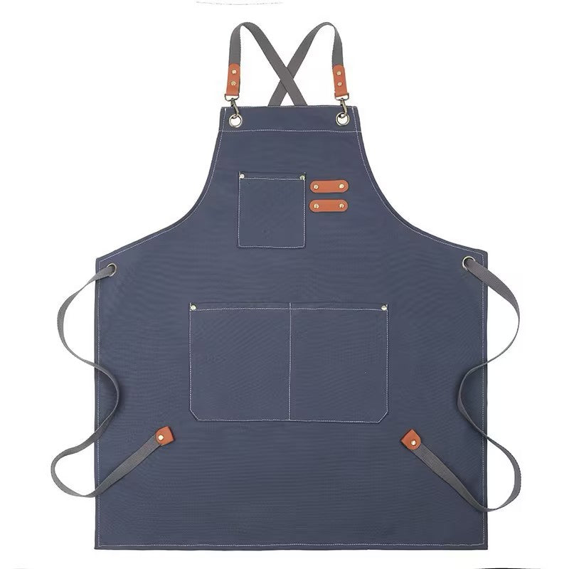 Thick Canvas Waterproof Oil-Resistant Work Denim Apron