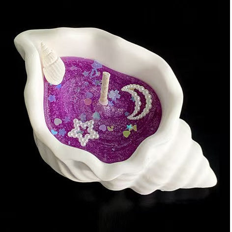 Ocean Firework Conch Jelly Candle