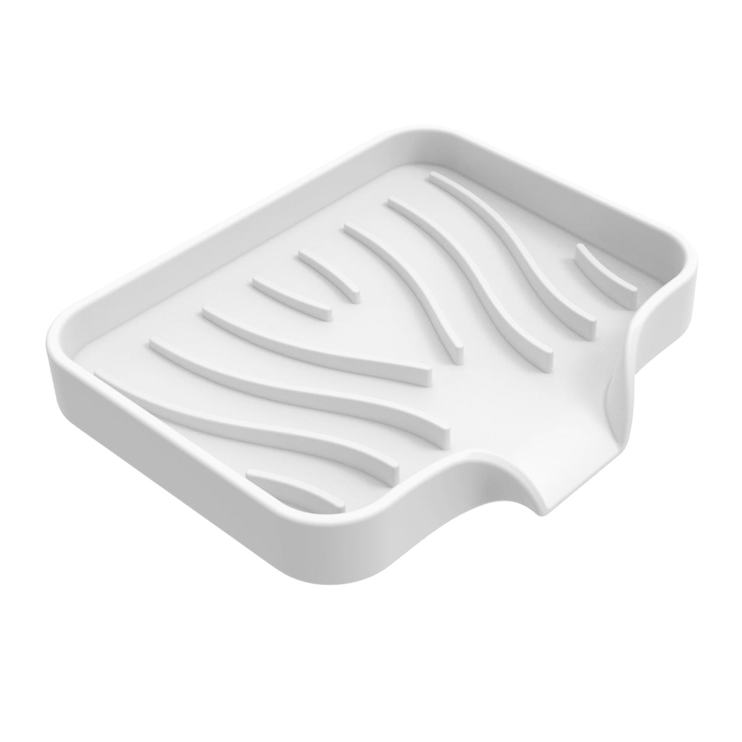 Silicone Soap Drain Tray – Self Draining Non-Slip Soap Holder