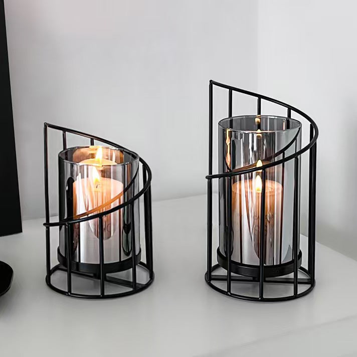 Artistic Iron Candleholder Design Decor, Modern Home Accent