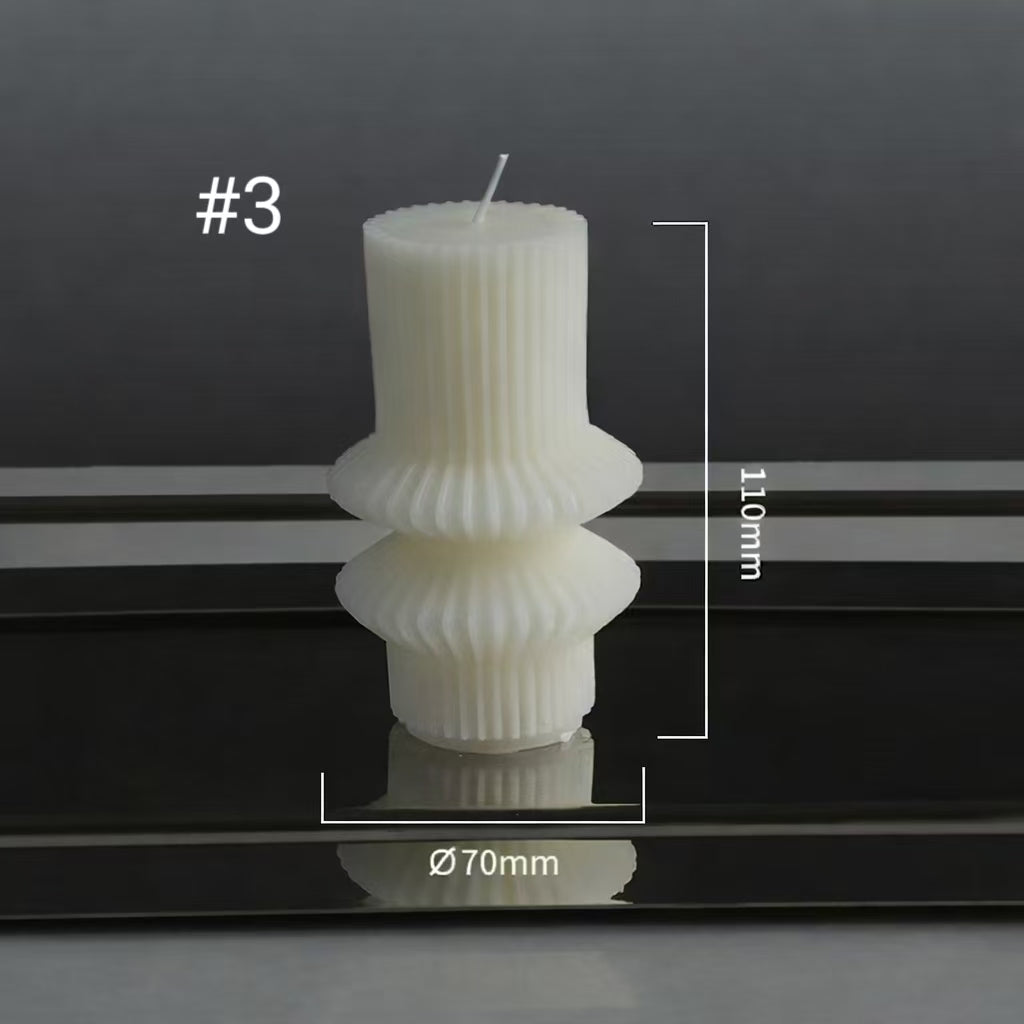 Sculptural Scented Candles, Soy Blend