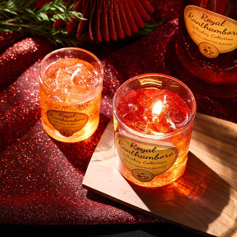 Wine Glass Soy Wax Scented Candle