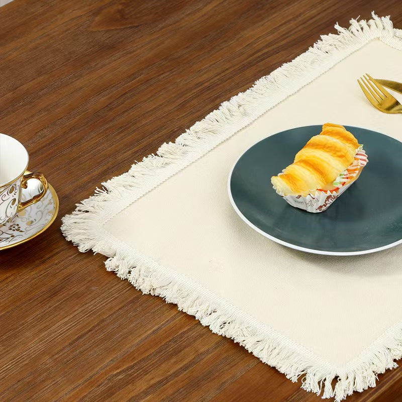 Solid Color Placemat Heat Resistant Dining Table Mat