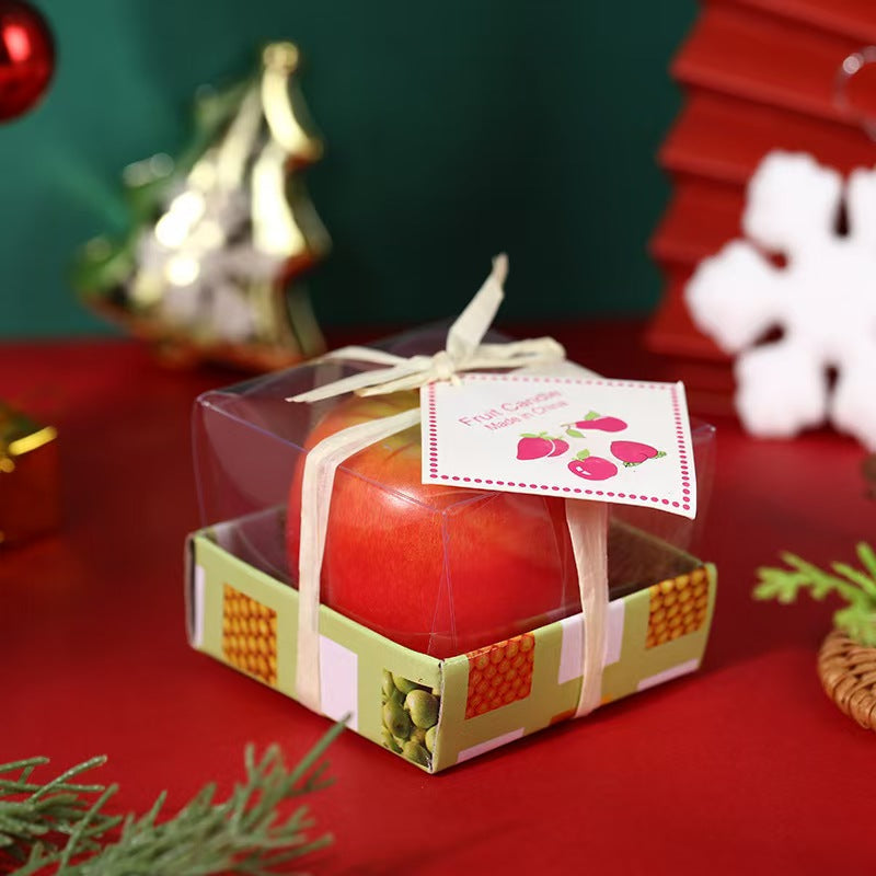 Red Apple Shaped Scented Candle
