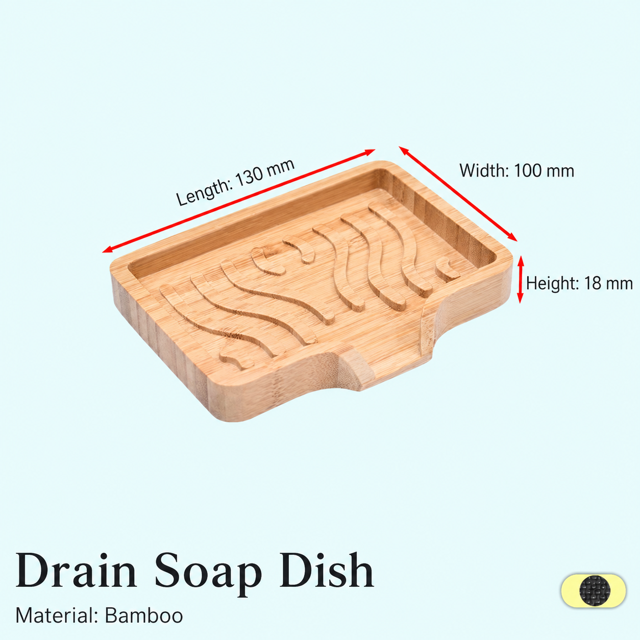 Bamboo Soap Dish – Quick Drain Soap Holder