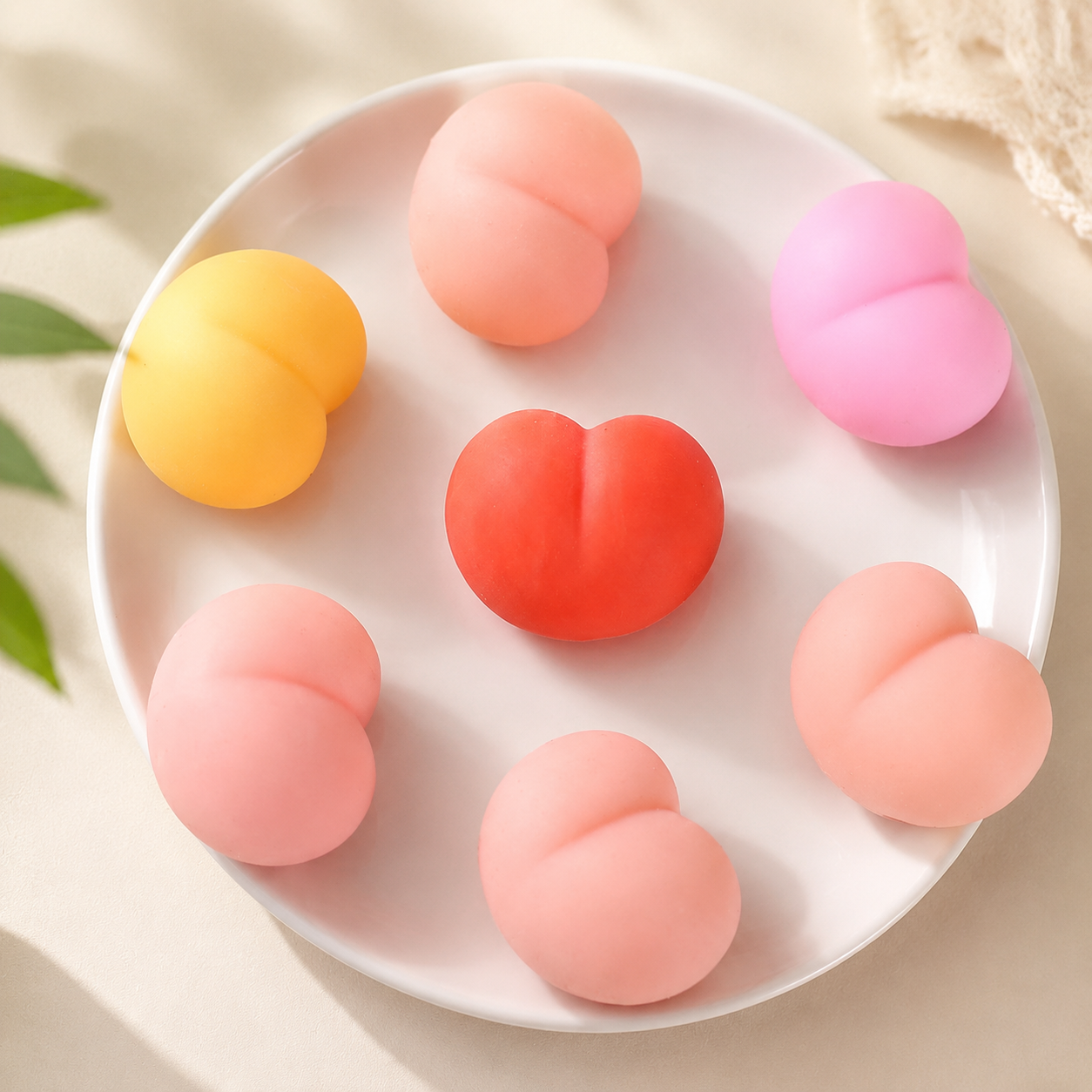 Cute Cartoon Butt Squishy Toy – Soft Stress Relief Fidget Toy