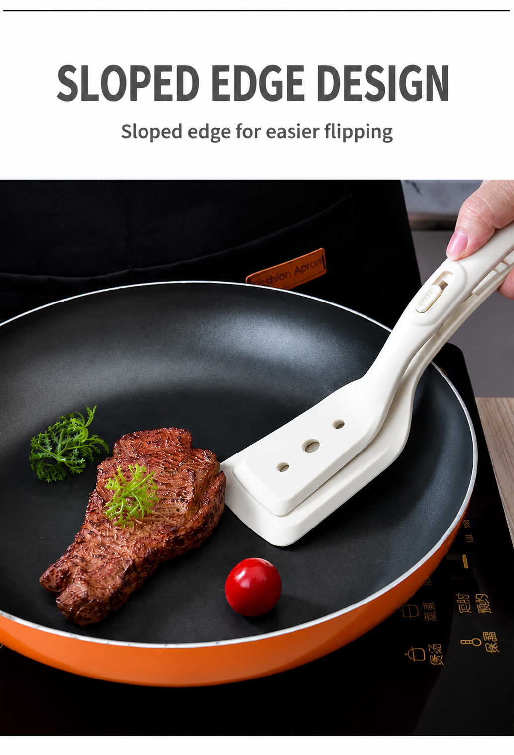 Silicone Kitchen Tongs – Heat Resistant Food Clip with Stainless Steel Handle for Cooking & BBQ