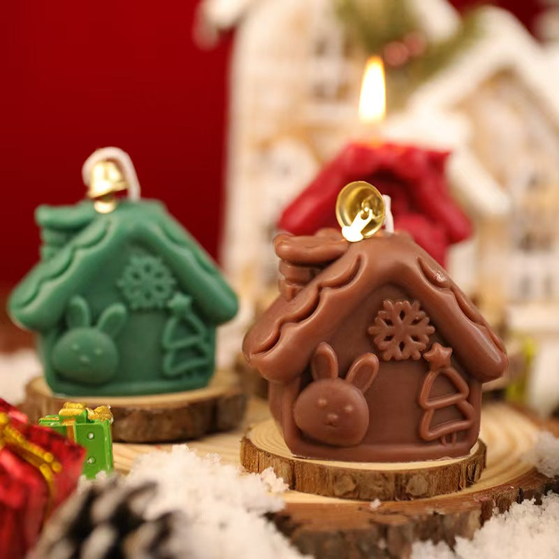 House-Shaped Scented Candle – Handmade Holiday Gift