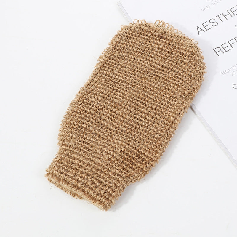 Natural Jute Exfoliating Bath Mitt – Deep Cleansing Shower Glove for Gentle Scrubbing & Daily Body Care
