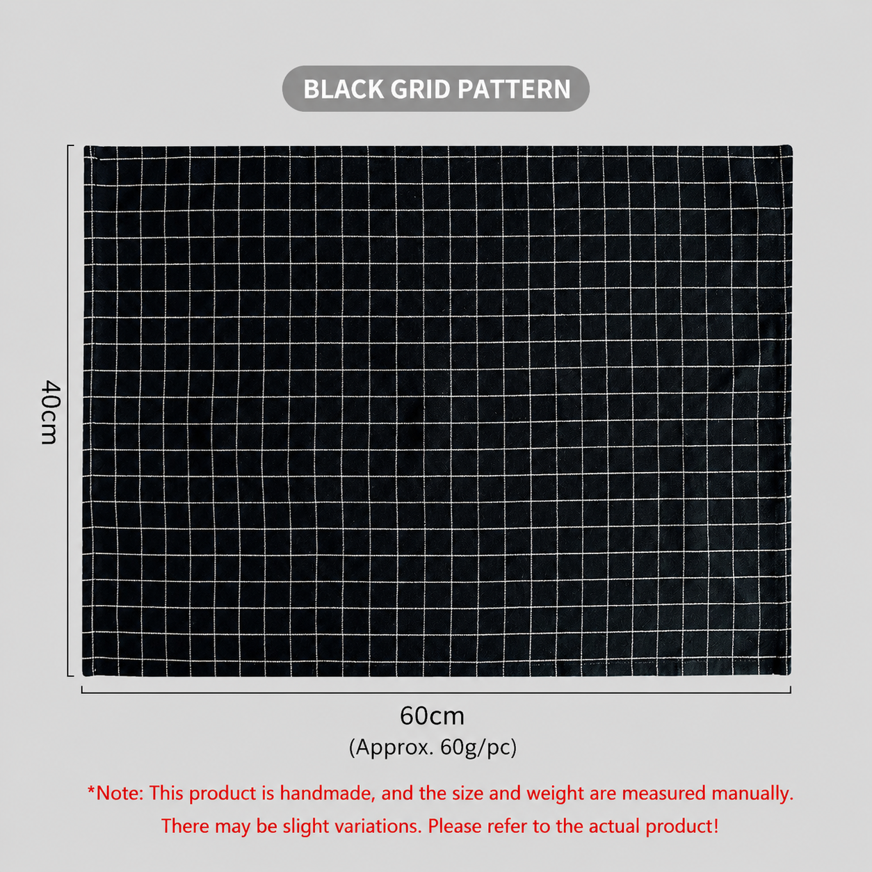 Nordic Black Kitchen Towel, Food Photography Backdrop Cloth