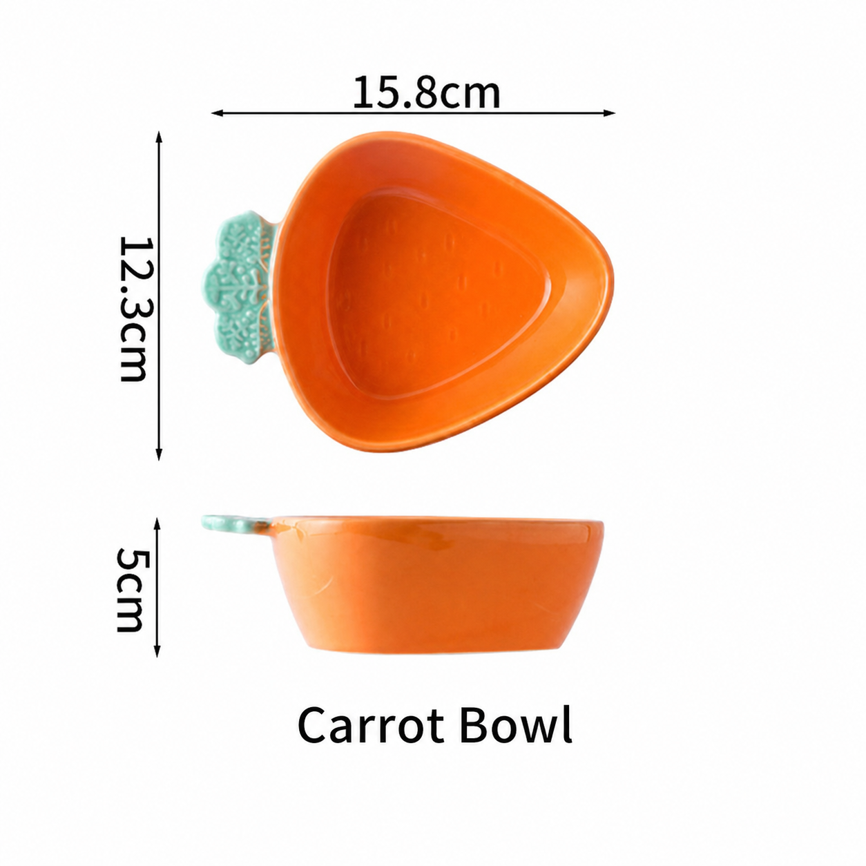 Carrot-Shaped Serving Dish – Cute Vegetable Design Bowl & Plate for Restaurant & Home Dining