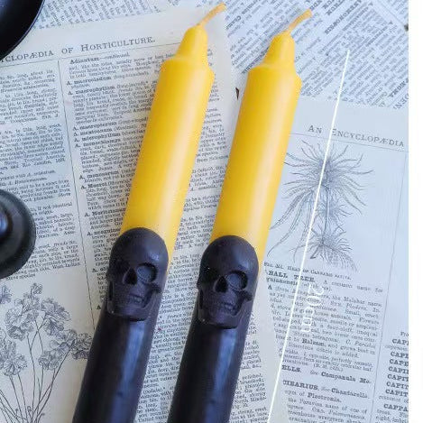 Skeleton Taper Candles, Soy Blend – Set of 2