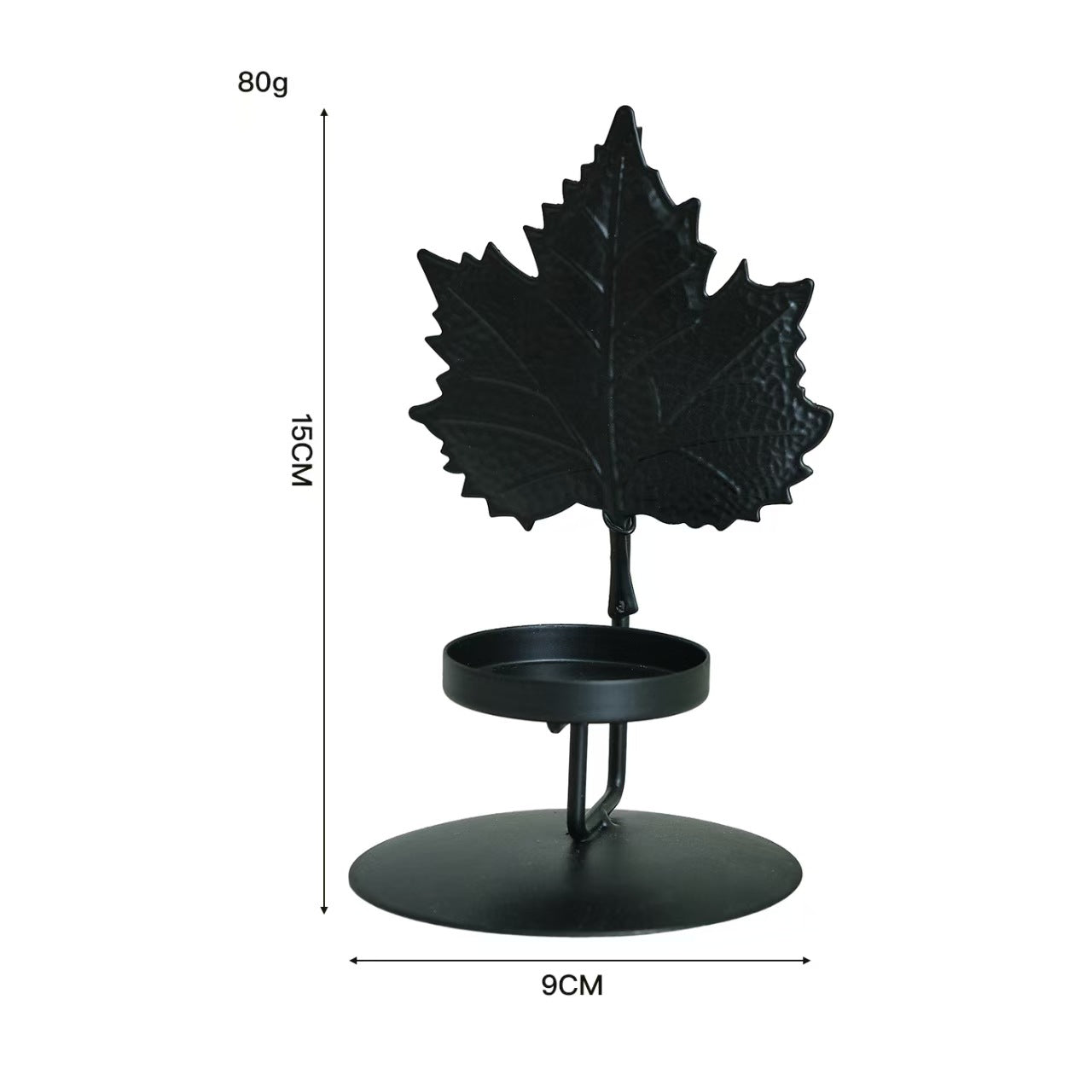 Creative Aromatherapy Candleholder, Maple Leaf Butterfly Multi Shape Iron Decor