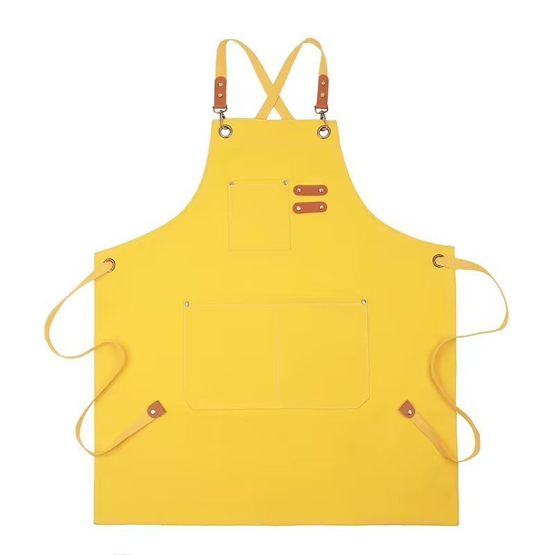 Thick Canvas Waterproof Oil-Resistant Work Denim Apron