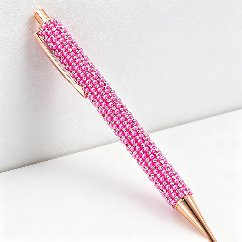 Bling Rhinestone Ballpoint Pen – Retractable Metal Gift Pen for Office, School & Wedding