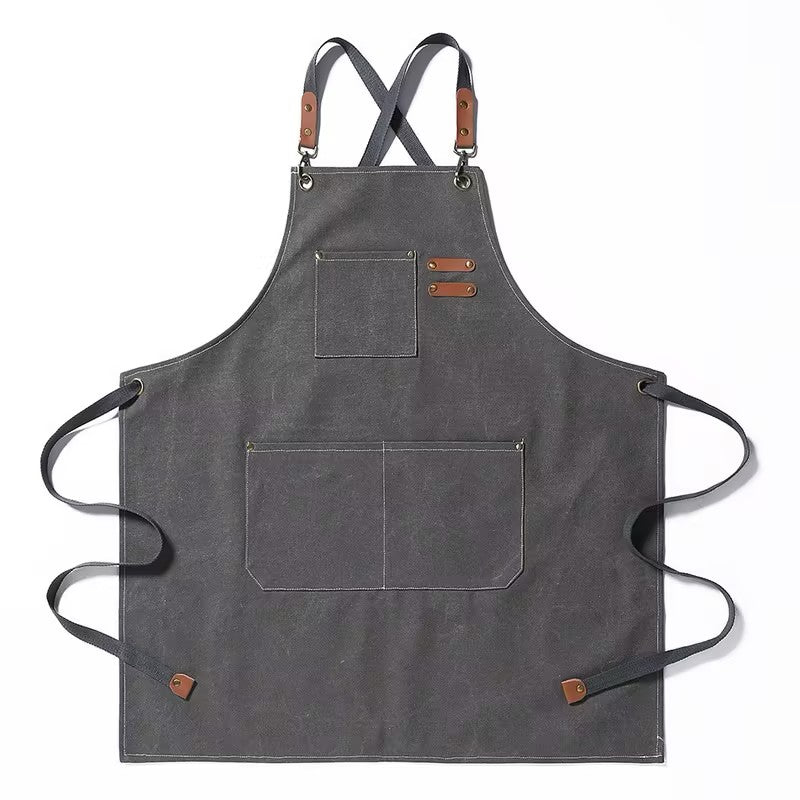 Thick Canvas Waterproof Oil-Resistant Work Denim Apron