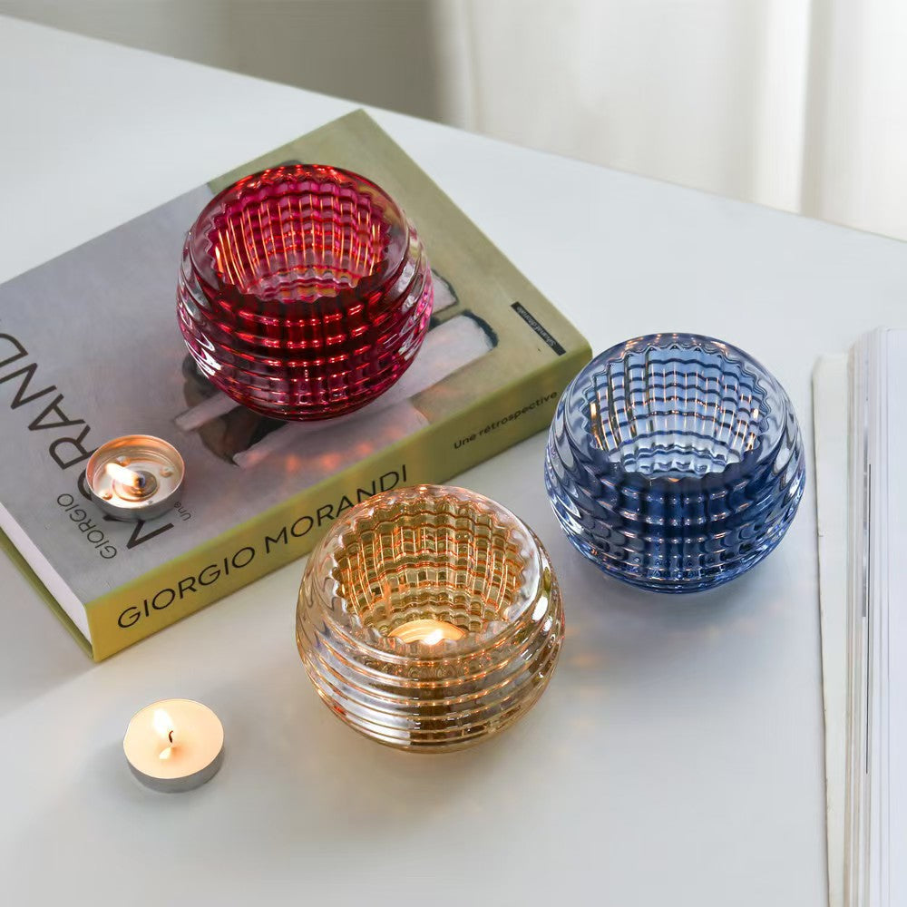 Crystal Glass Candle Holder