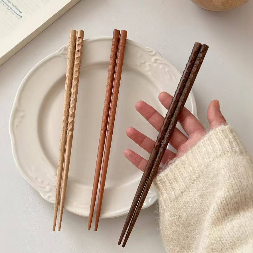 Wood Chopsticks Heat Resistant Solid Wood Tableware