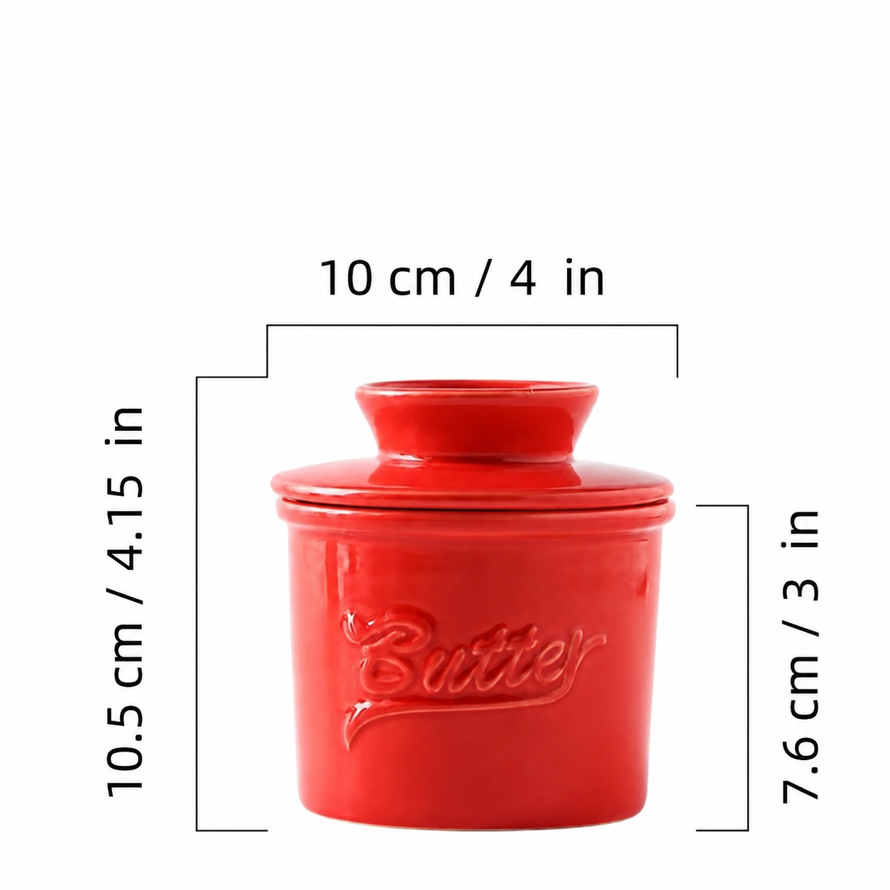Ceramic Butter Dish with Lid – Butter & Cheese Storage Container
