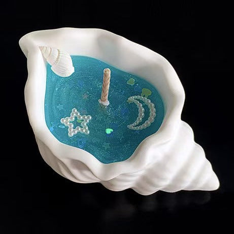 Ocean Firework Conch Jelly Candle
