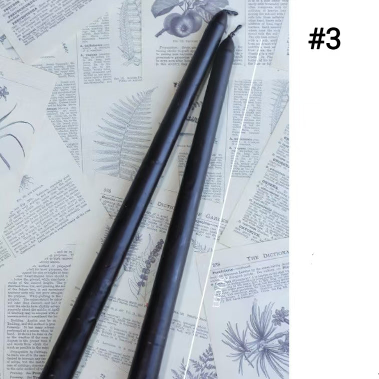 Dripping Skeleton Taper Candles, Soy Blend – Set of 2