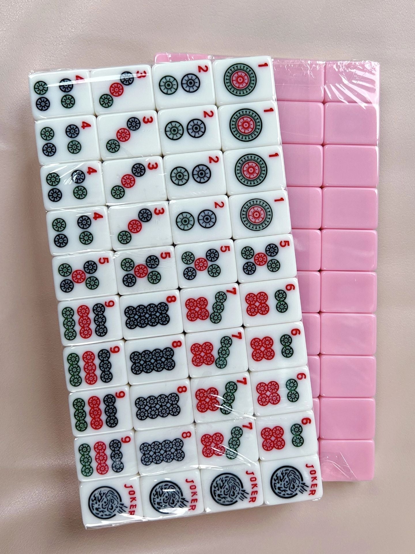 Melamine American Mahjong Set – 166PCS Travel Portable Mahjong Tiles for US Mahjong Game