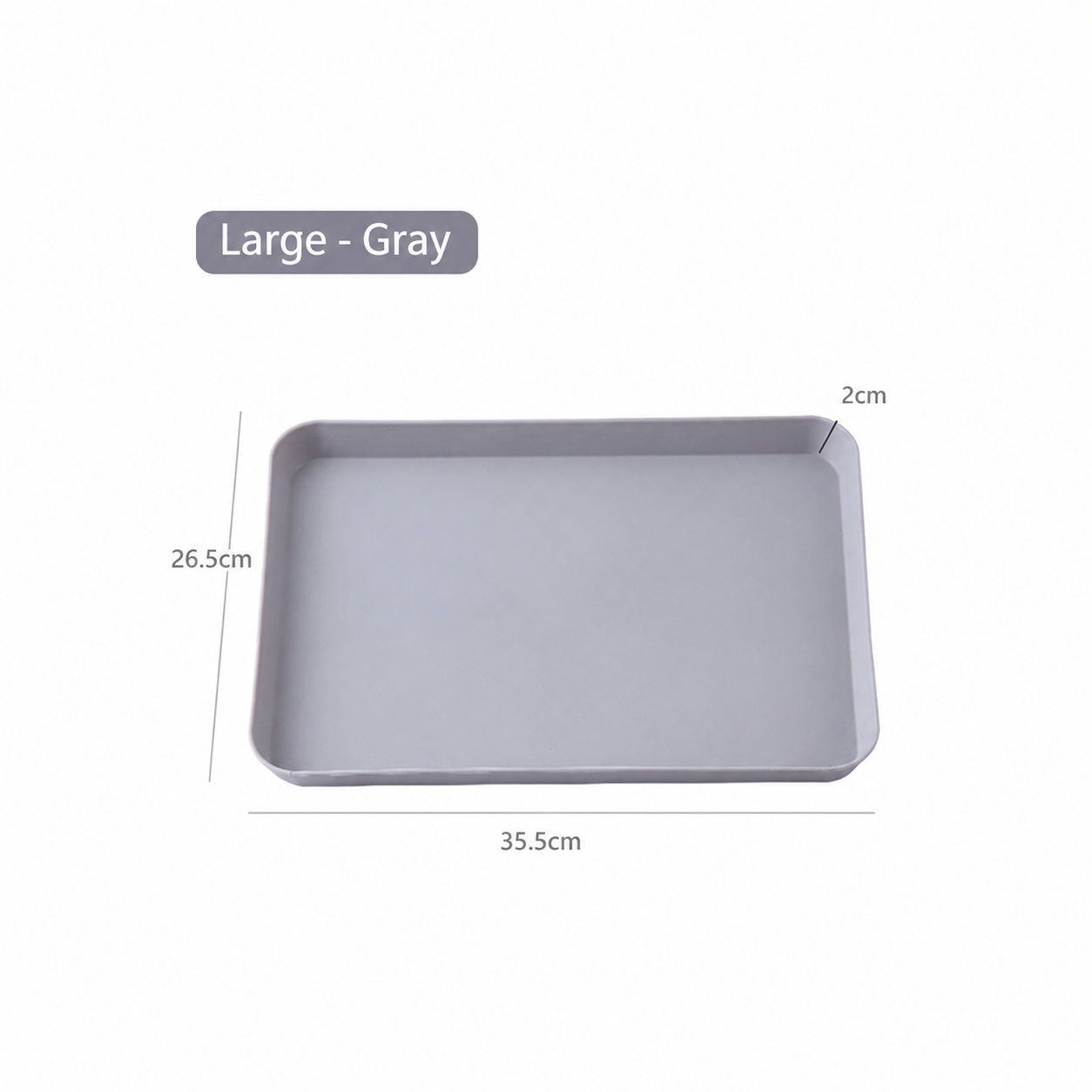 Minimalist Serving Tray – Rectangular Fruit & Dessert Tray