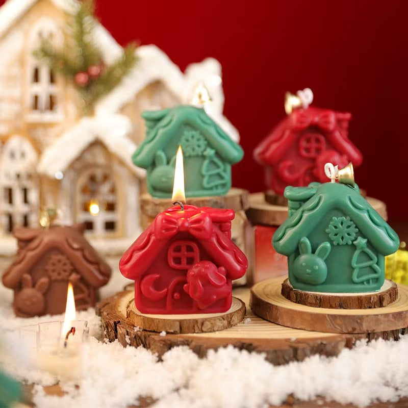 House-Shaped Scented Candle – Handmade Holiday Gift