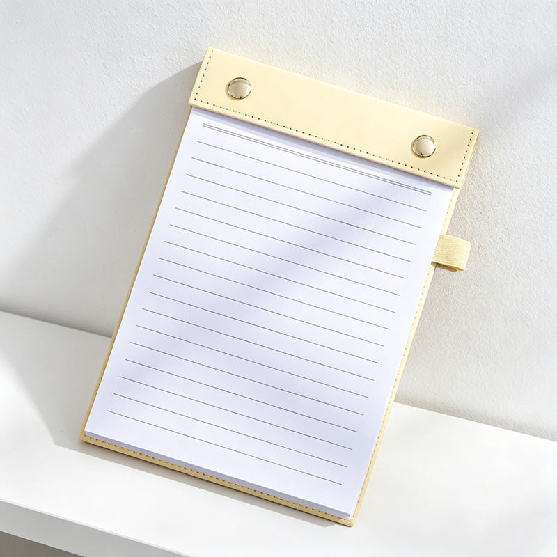 A5 Clipboard Notepad – Refillable Writing Pad with Pen Loop (150 Sheets)