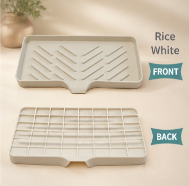 Silicone Sloped Soap Dish Holder – No-Drilling Drainage Storage Tray – Non-Slip Anti-Skid Soap Box