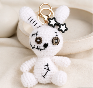 Handcrafted DIY Yarn Knitted Animal Doll Crochet Plush Toy Handmade Gift Decor